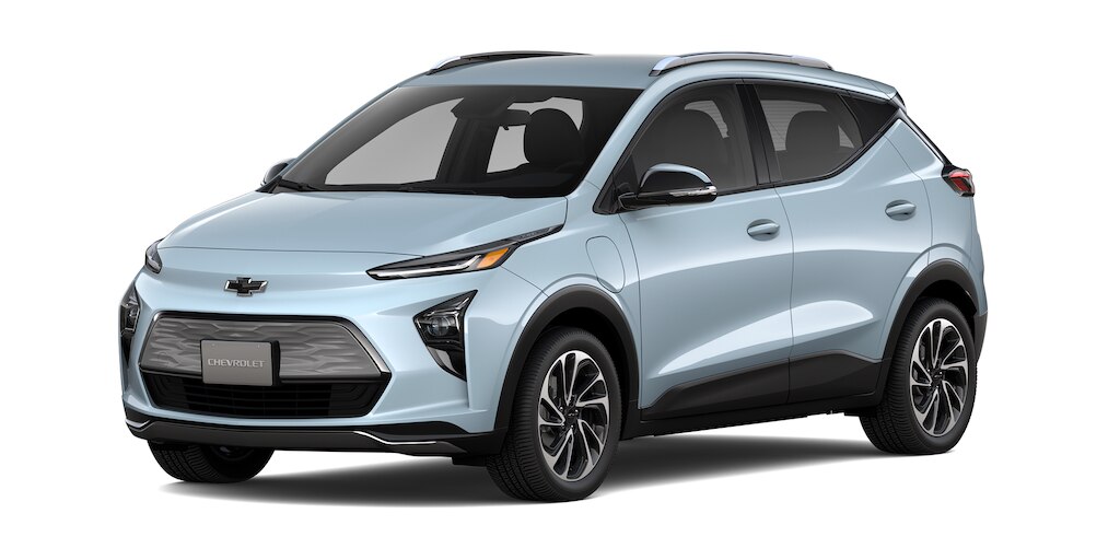 Chevrolet Bolt EUV, SUV eléctrica en color azul nimbus