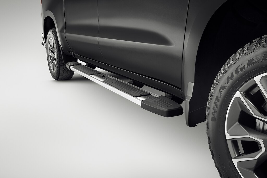 Estribo rectangular cromado de 6 pulgadas para Chevrolet Cheyenne ZR2 BISON 2024