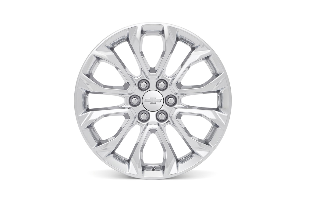 Rin de aluminio de 22 pulgadas cromado de 6 brazos (diseño 1) para Chevrolet Cheyenne ZR2 BISON 2025, camioneta pickup