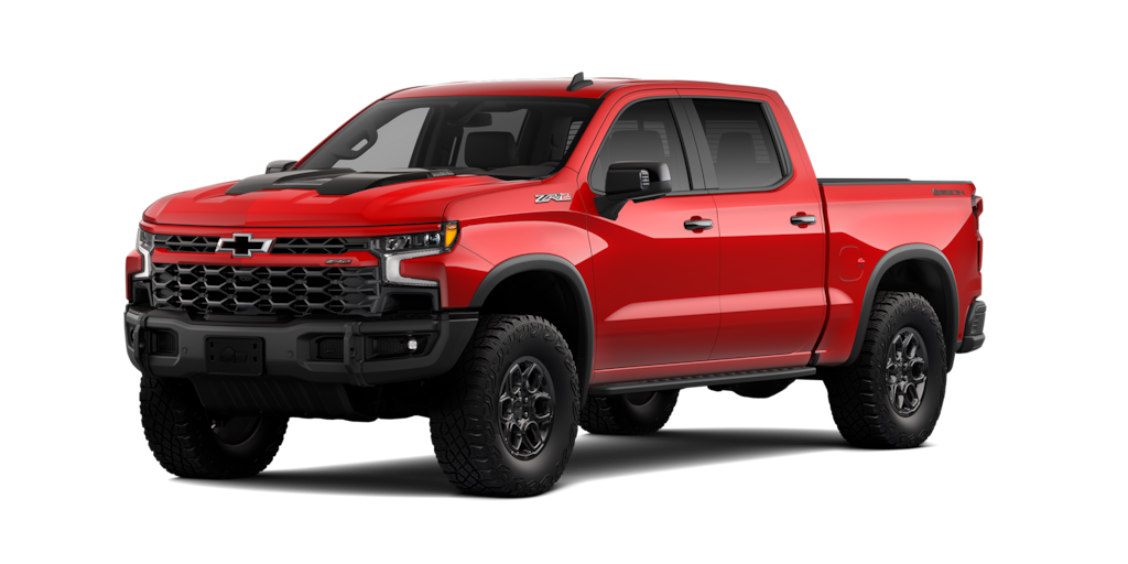 Nueva Chevrolet Cheyenne ZR2 BISON 2025, camioneta pickup color rojo lava